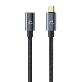 0.3m 8K 60Hz Type-C Male to Female Extension Cord USB 4.0 100W 5A Fast Charging Cable 40Gbps Data Transmission Cable