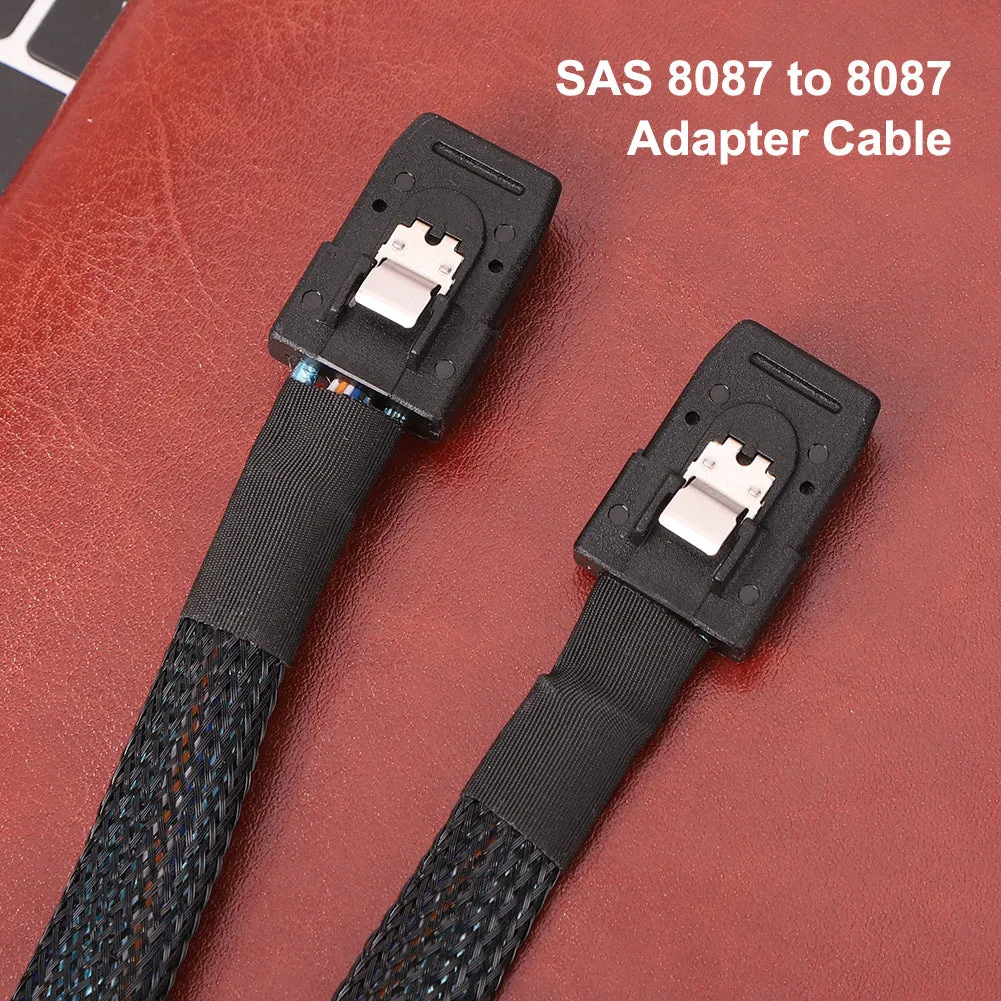 0.5m Mini SAS Cable SFF 8087 to SFF 8087 Server Hard Disk Data Adapter Cable Converter Cord Wire