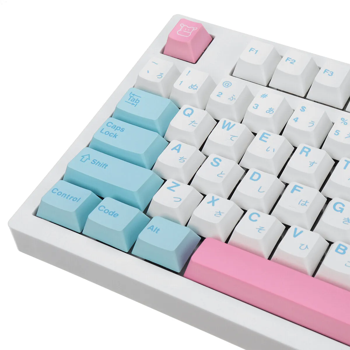 142 Keys Milk Cover Keycap Set PBT Sublimation Cherry Profile Japanese Custom Keycaps for Mechanical Keyboard