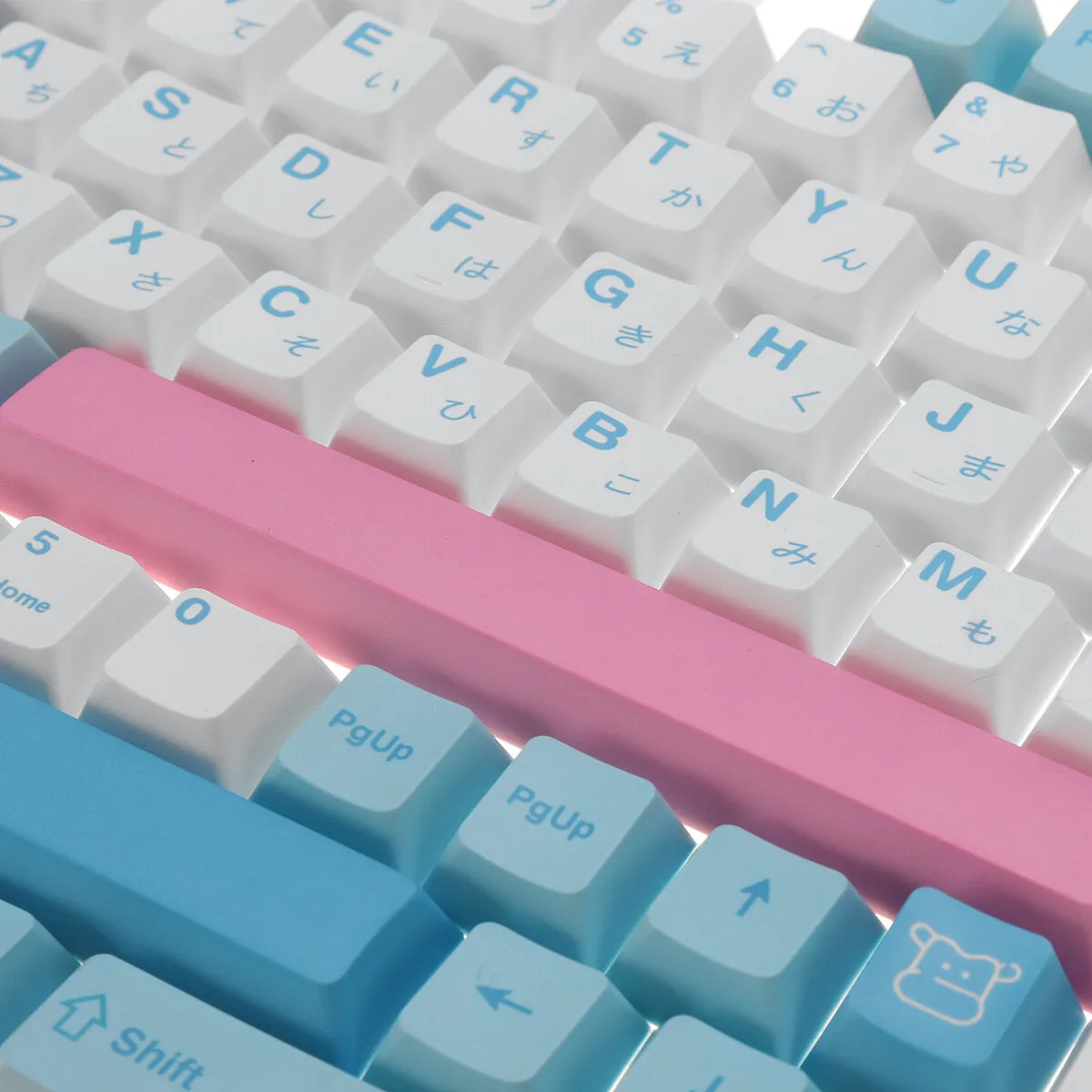 142 Keys Milk Cover Keycap Set PBT Sublimation Cherry Profile Japanese Custom Keycaps for Mechanical Keyboard