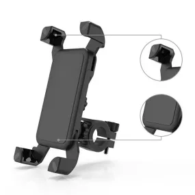 1456 Bike Phone Mount Anti Shake and Stable Cradle Clamp with 360° Rotation