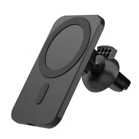 15W Qi MagSafe Magnetic Car Mount Holder Fast Charging For iPhone 15 14 13 12 11 Pro Max Mini (Black)