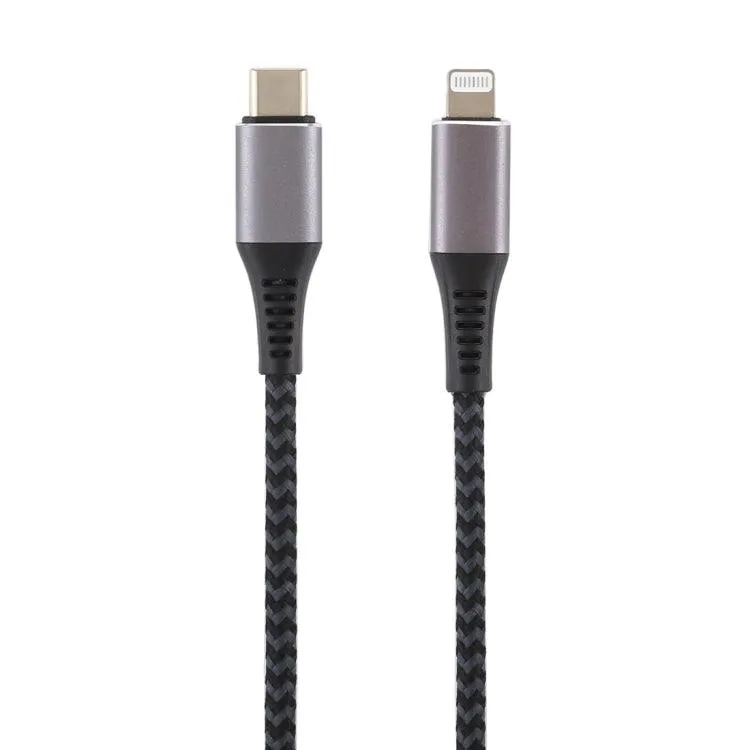 1m Nylon Braided USB-C to Lightning Fast Charge & Data Transfer Cable