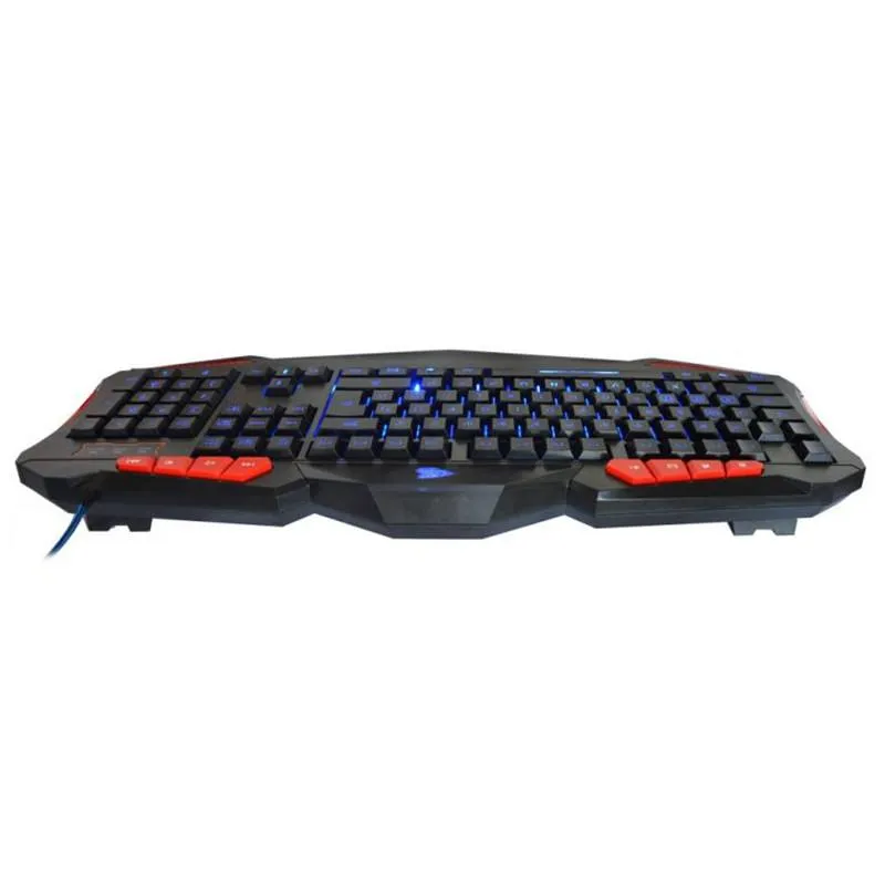 2017 New Arrival USB Wired 19 Key LED USB Gaming Keyboard with 7 Adjustable Colorful Backlights