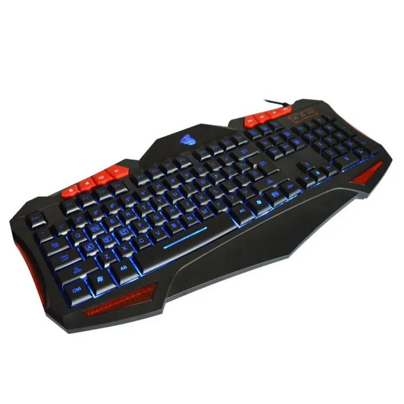 2017 New Arrival USB Wired 19 Key LED USB Gaming Keyboard with 7 Adjustable Colorful Backlights