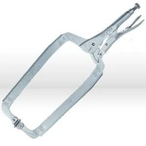 22 Irwin Vise-Grip Locking Clamp,18"/455mm,Alloy steel,Locking C-clamp,Swivel pads,Jaw8"/200mm