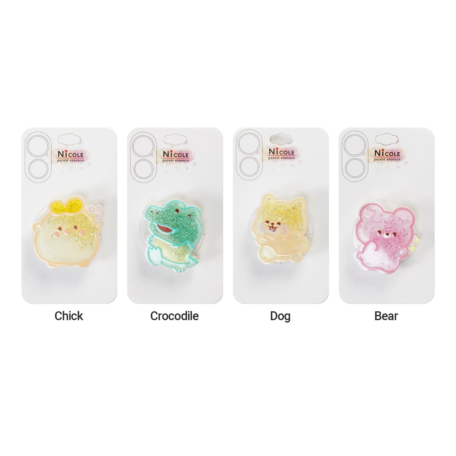 2D Acrylic Animals Expandable Phone Grip Stand Holder