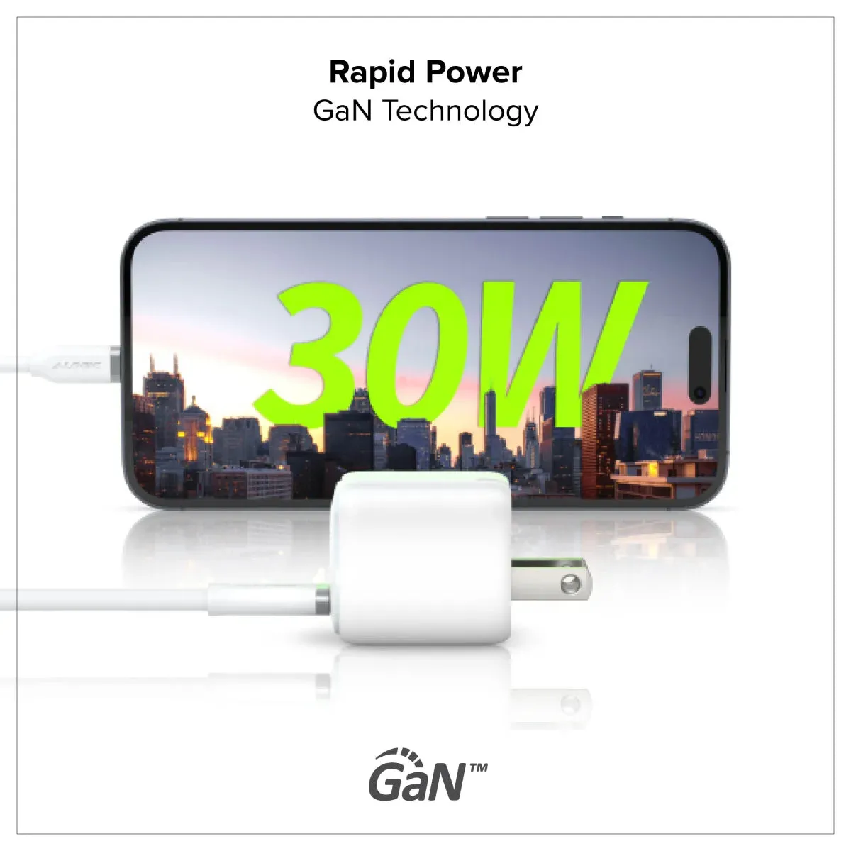 30W Rapid Power Mini GaN Charger