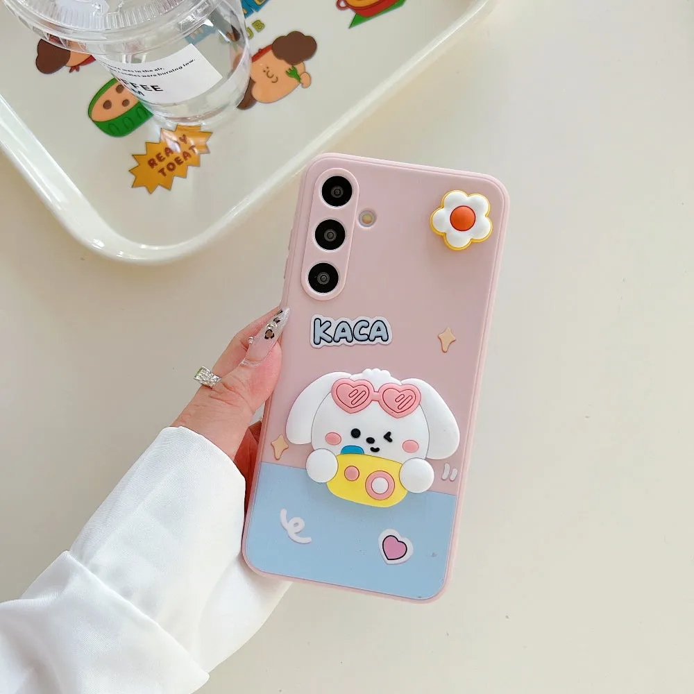 3D Spin Flower Silicone Soft Phone Case - Mi Note 13 Pro (5G)