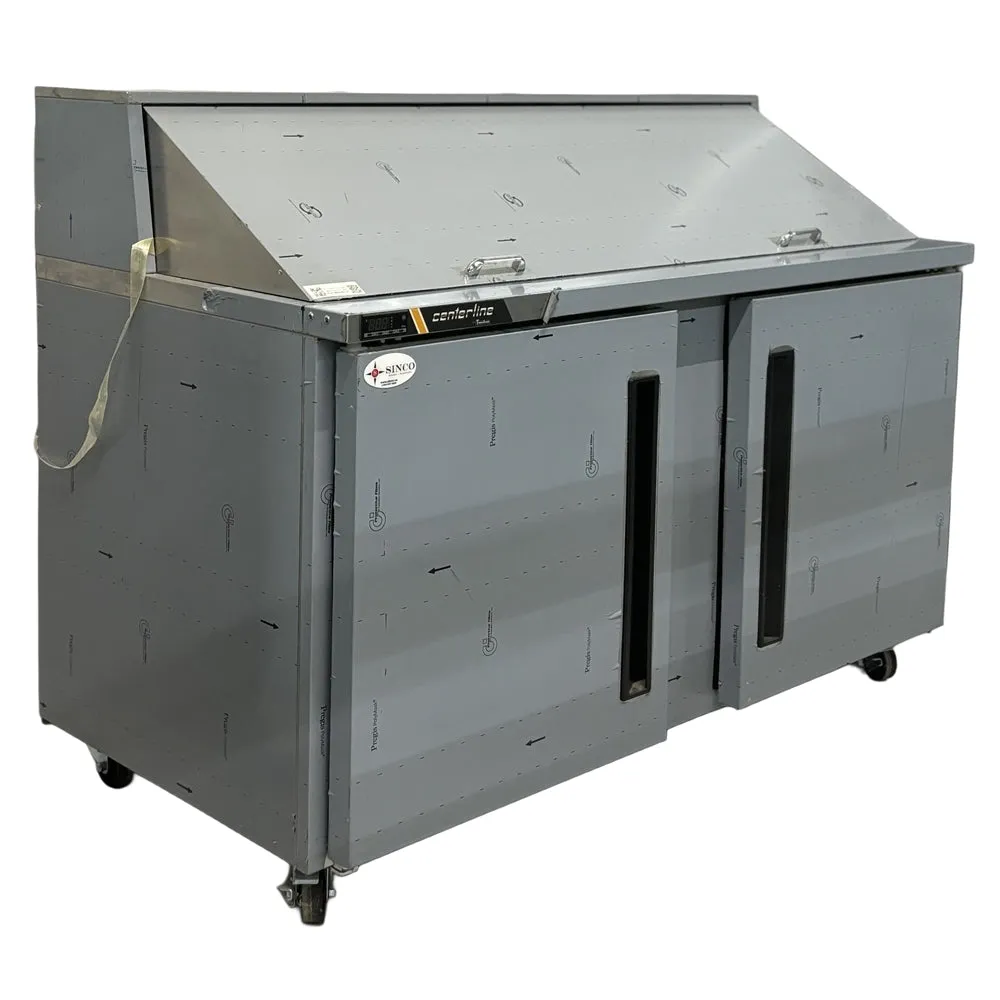 60" Centerline by Traulsen Mega Top Solid Doors Sandwich/Salad Prep Table CLPT-6024-SD-LR