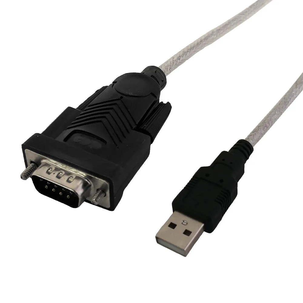 6ft USB A Male to DB9 Male Serial Converter