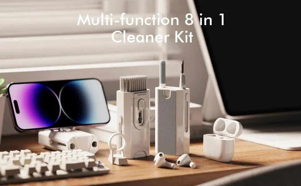 8-in-1 Electronic Cleaner Kit - All-in-One Keyboard, Headphone & Screen Cleaning Solution