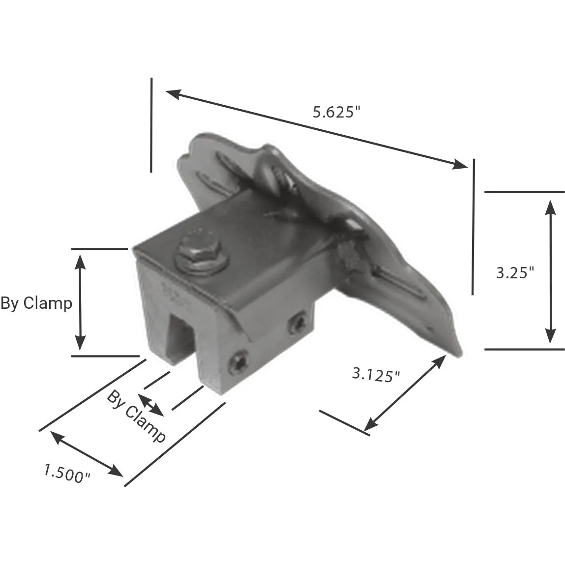 85RF Deco Series - S-5 Clamp Mount Standing Seam Snow Guard, Stainless Steel