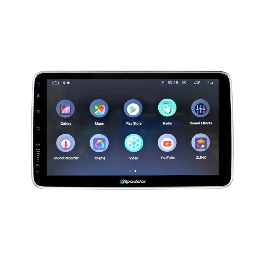 9 Inch Roadstar Rotating Screen Single Din Android Multimedia Unit