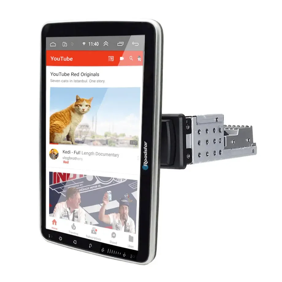 9 Inch Roadstar Rotating Screen Single Din Android Multimedia Unit