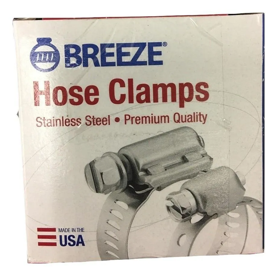 Aero-Seal Breeze Constant Torque Liner Clamp with Stainless Screw Range: 2-1/16" - 3" CT-9440B | 2 PACK