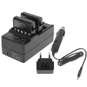 AHDBT-401 Digital Camera Double Battery Charger   Car Charger   Adapter for GoPro HERO4