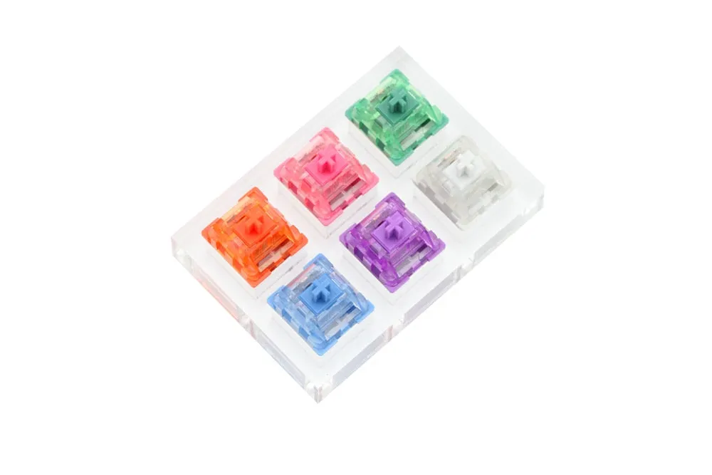 AKKO Acrylic Switch Tester Mechanical Keyboard Rose Red Matcha Green Ocean Blue Lavender Purple Radiant Vintage White