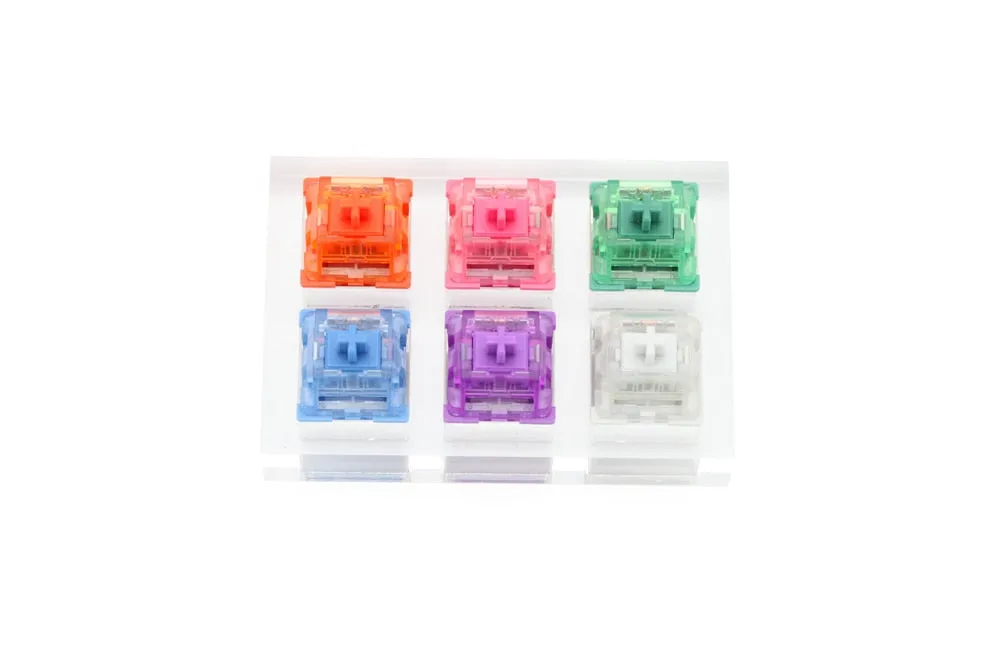 AKKO Acrylic Switch Tester Mechanical Keyboard Rose Red Matcha Green Ocean Blue Lavender Purple Radiant Vintage White