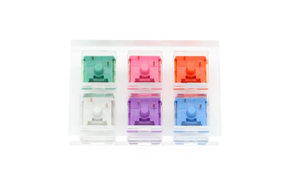 AKKO Acrylic Switch Tester Mechanical Keyboard Rose Red Matcha Green Ocean Blue Lavender Purple Radiant Vintage White