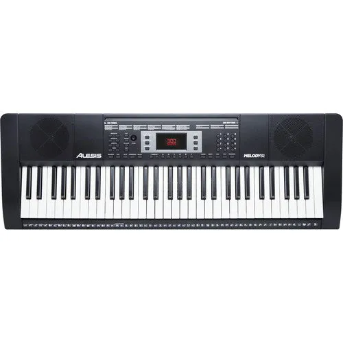 Alesis Melody 61 MKII 61-Keys Digital Keyboard with Built-In Speakers and 300 Tones (Bench and Stand Included) | Mark II