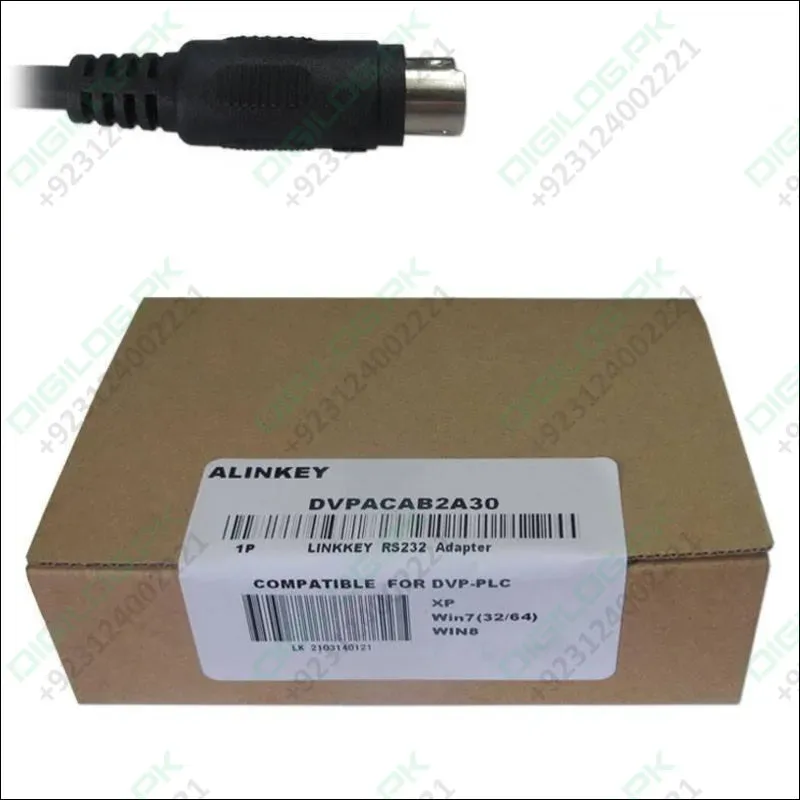 Alinkey Dvpacab2a30 Plc Cable Dvp Download Data Cable Din 8 Pin To Db9 Cable