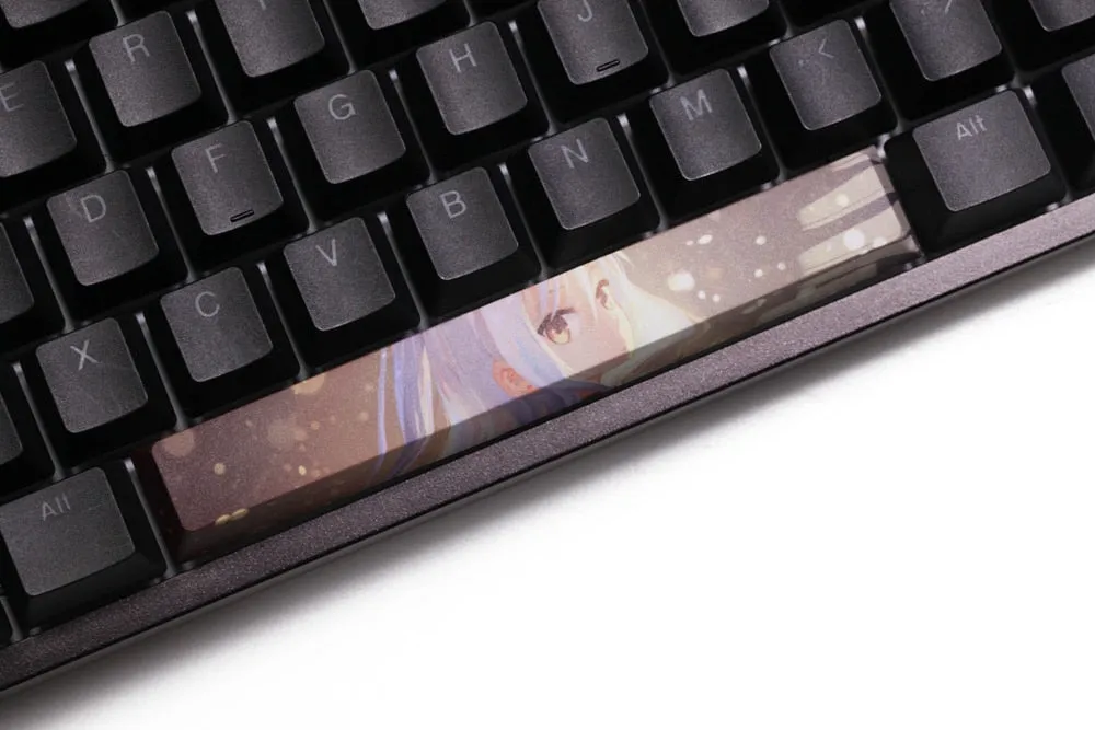 Allover dye subbed Keycap Novelty 6.25u spacebar pbt for keyboard KannaKamui Rem Tachibana Kanade Yuuki Asuna Tohsaka Rin