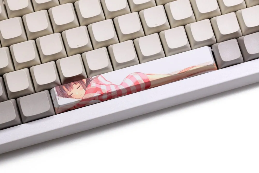 Allover dye subbed Keycap Novelty 6.25u spacebar pbt for keyboard Megumi Kato Rem Yuuki Asuna