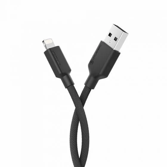 ALOGIC, ELPA8P02-BK, mobile phone cable, 2 m, USB A, Lightning , Black