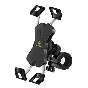 Anti-Shake Bike Phone Mount with Stainless Steel Clamp Arms