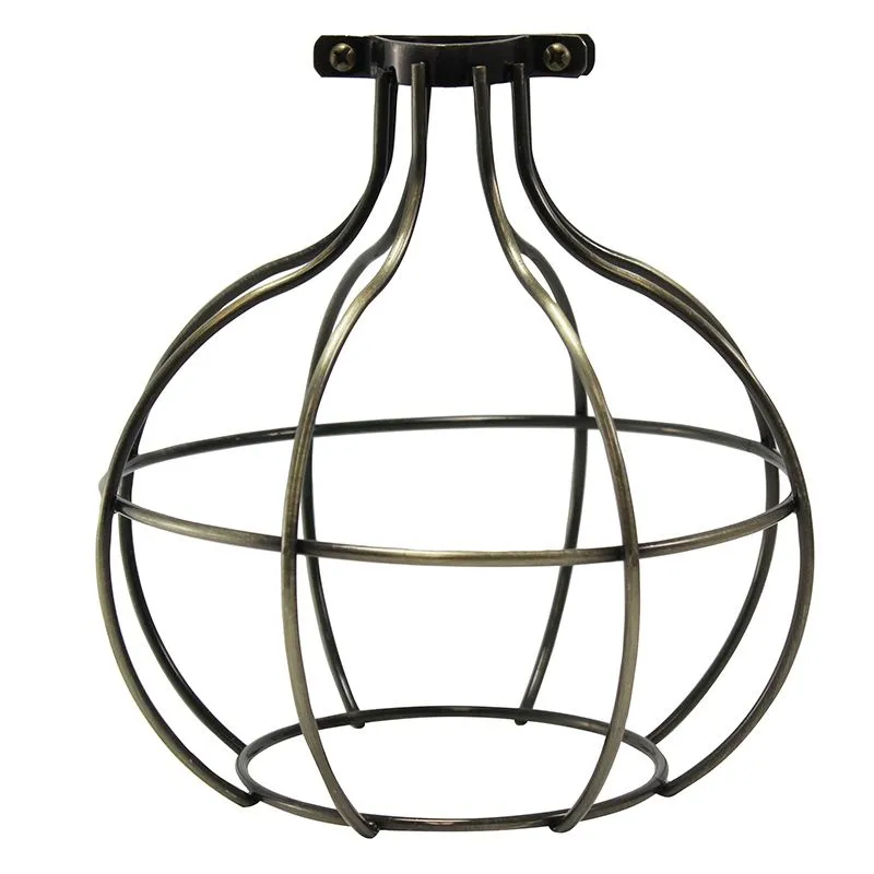 Antique Brass Sphere Style Premium Bulb Cage