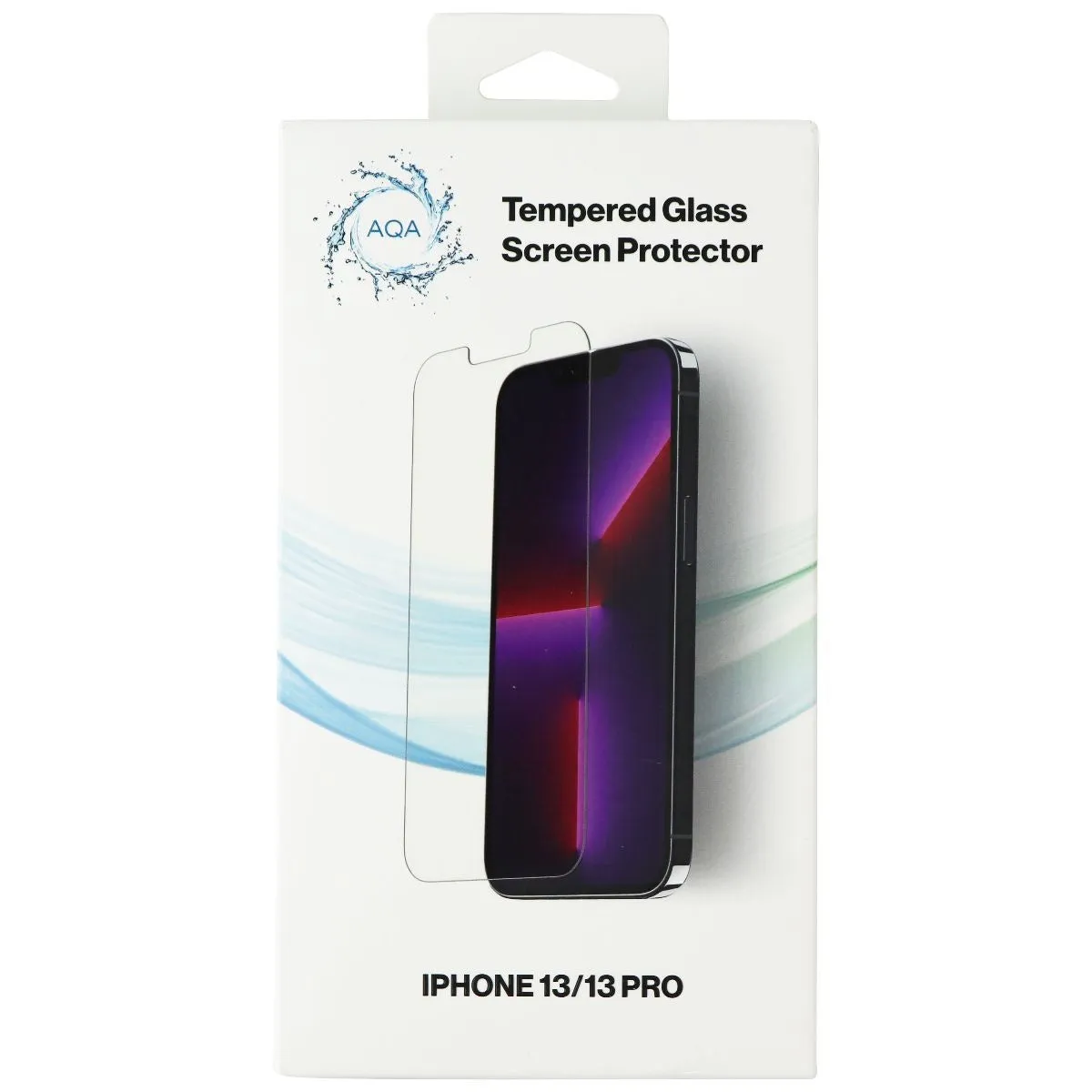 AQA Tempered Glass Screen Protector for iPhone 13 and iPhone 13 Pro - Clear