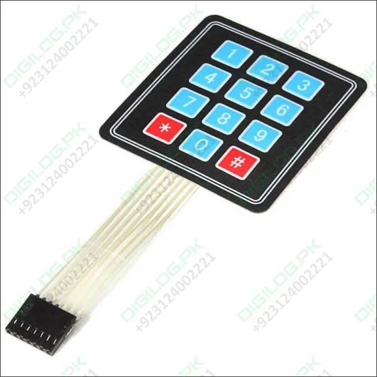 Arduino 3x4 Keypad 4×3 Matrix 12 Keys Membrane Switch Keypad