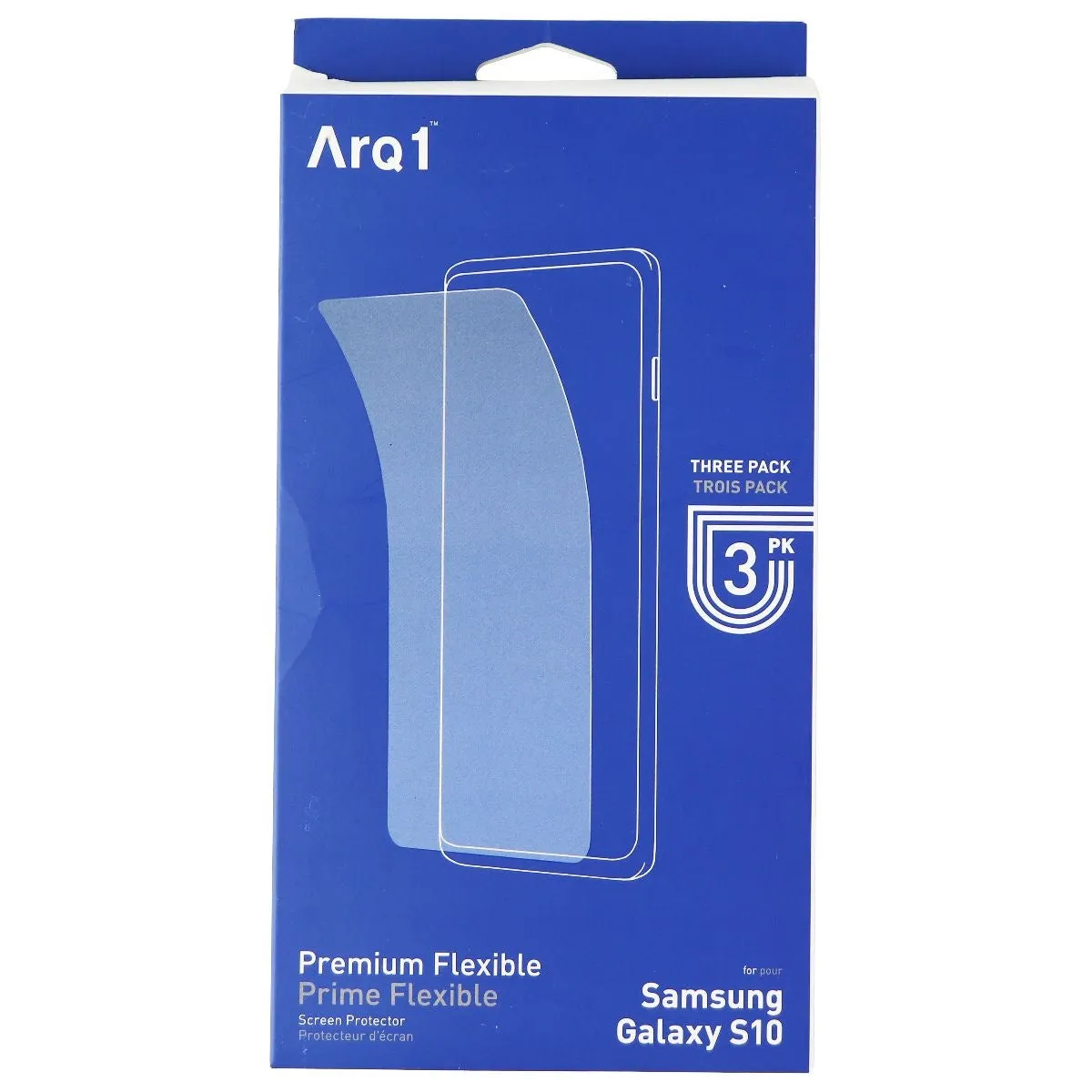 ARQ1 Premium Flexible Screen Protector for Samsung Galaxy S10 - 3 Pack