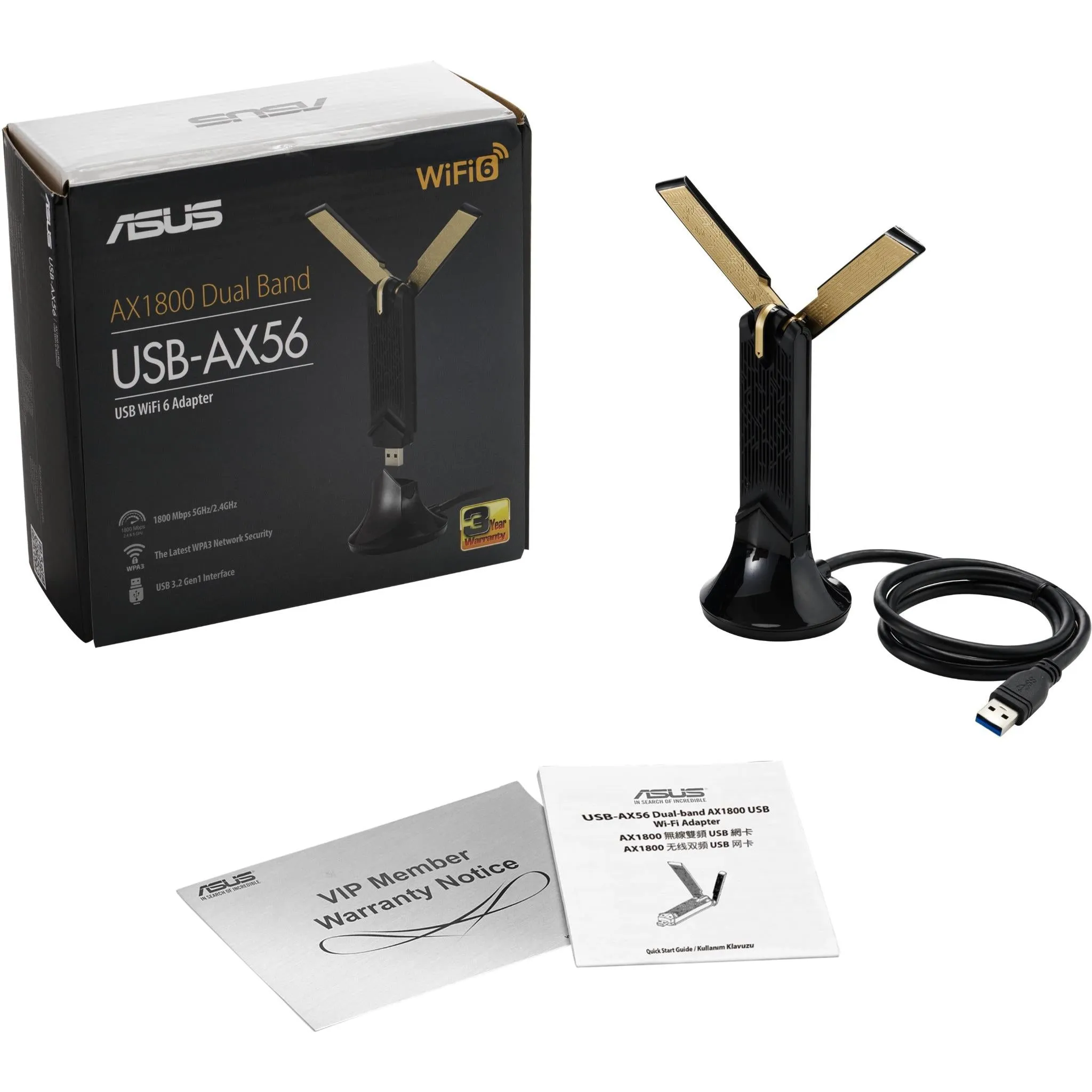 Asus Dual Band AX1800 Wi-Fi 6 USB Adapter