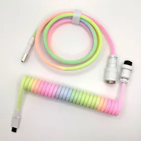 Ausmodshop Coiled Keyboard Cable - Candy