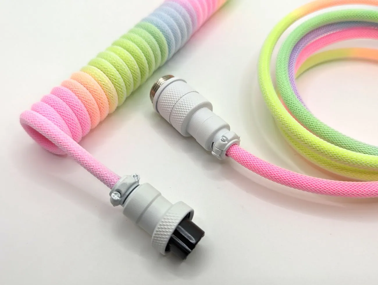 Ausmodshop Coiled Keyboard Cable - Candy