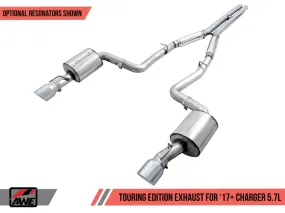 AWE Tuning 2017  Dodge Charger 5.7L Touring Edition Exhaust - Non-Resonated - Chrome Silver Tips