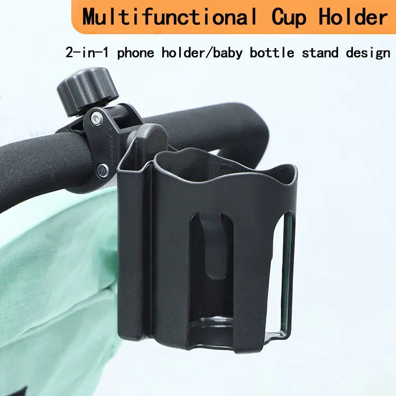 Baby Cart Cup Holder Multi-Function Storage Water-Cup Support 2-in-1