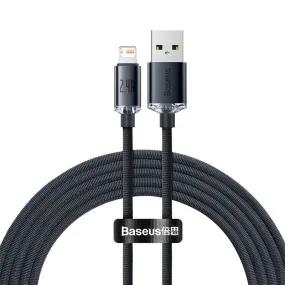 Baseus Crystal Shine Series 2.4A Fast Charging USB to Lightning For Iphone Data Cable-