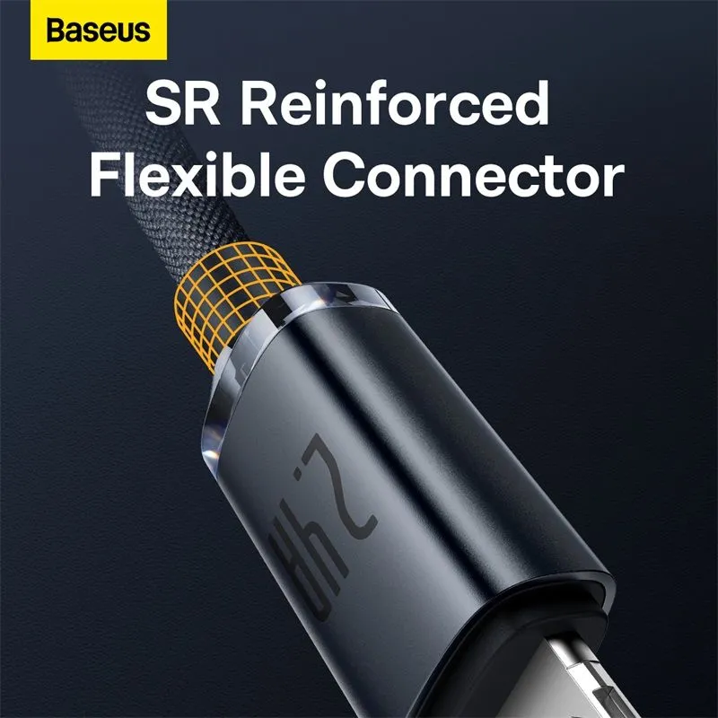 Baseus Crystal Shine Series 2.4A Fast Charging USB to Lightning For Iphone Data Cable-