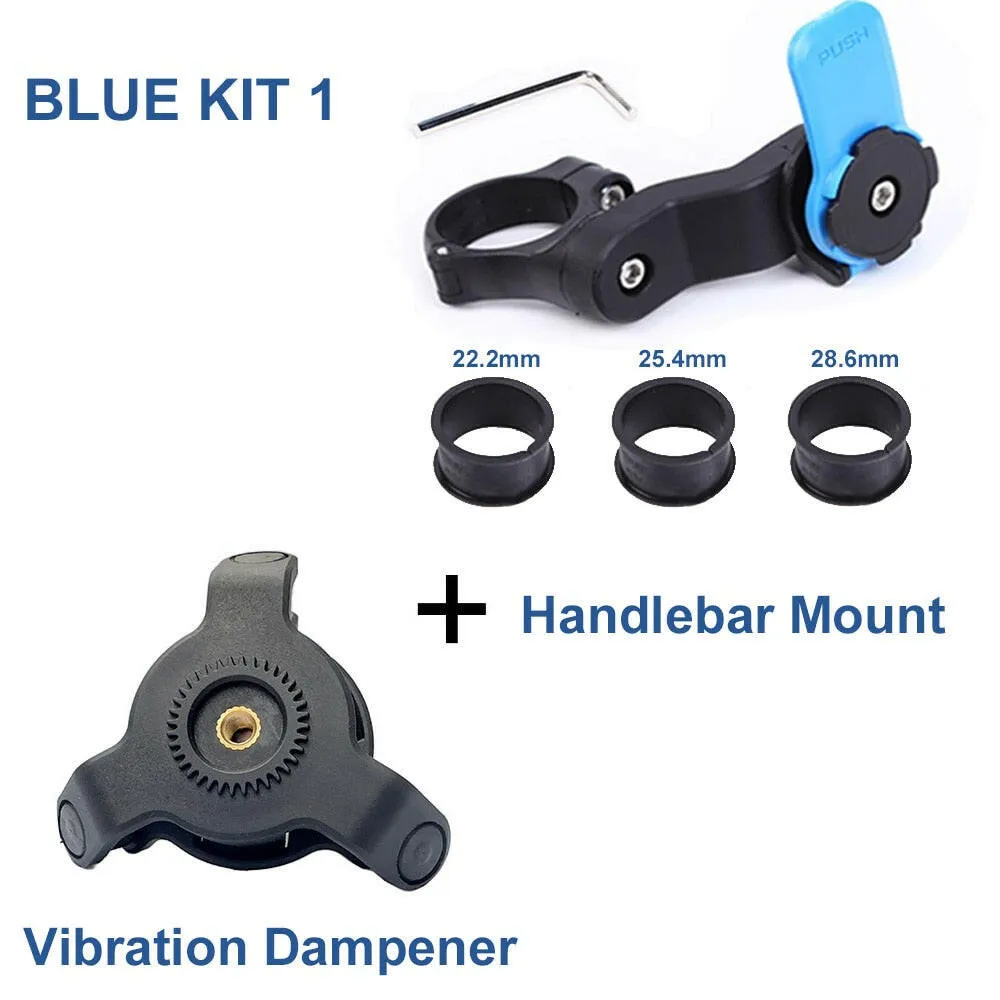 Bicycle Stem Motorcycle Phone Holder Handlebar Mount Universal Adaptors V2 VIBRATION DAMPENER 1 Ball Belt Clip Armband Self Lock