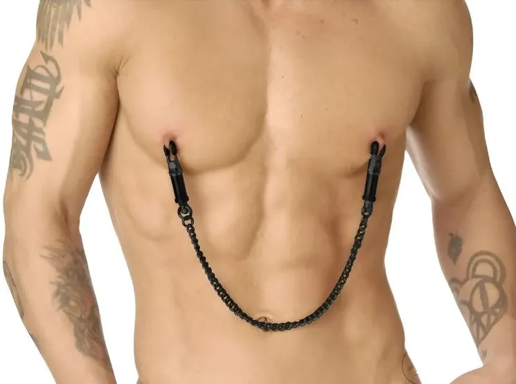 Black Deluxe Adjustable Nipple Clamps