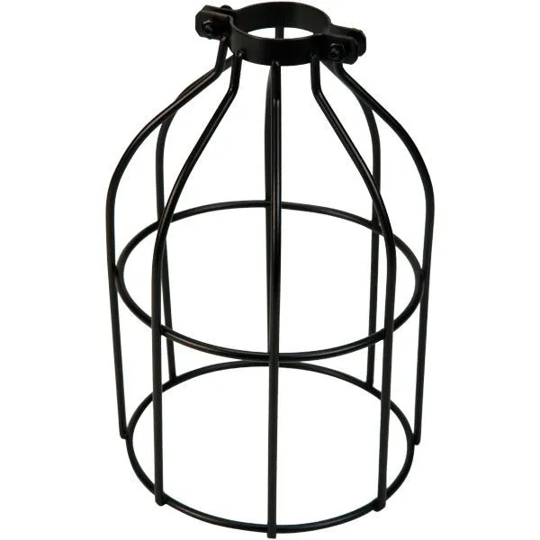 Black Open Style Premium Light Bulb Cage