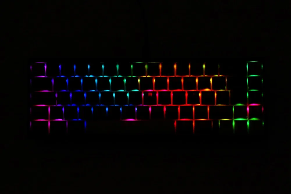 bm65rgb bm65 ISO rgb 65% hot swappable Custom Mechanical Keyboard PCB programmed qmk VIA firmware rgb switch underglow type c