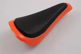 BMX FREESTYLER SEAT SMP MODERN DUAL ORANGE TOP LIGHTLY PADDED SADDLE NOS