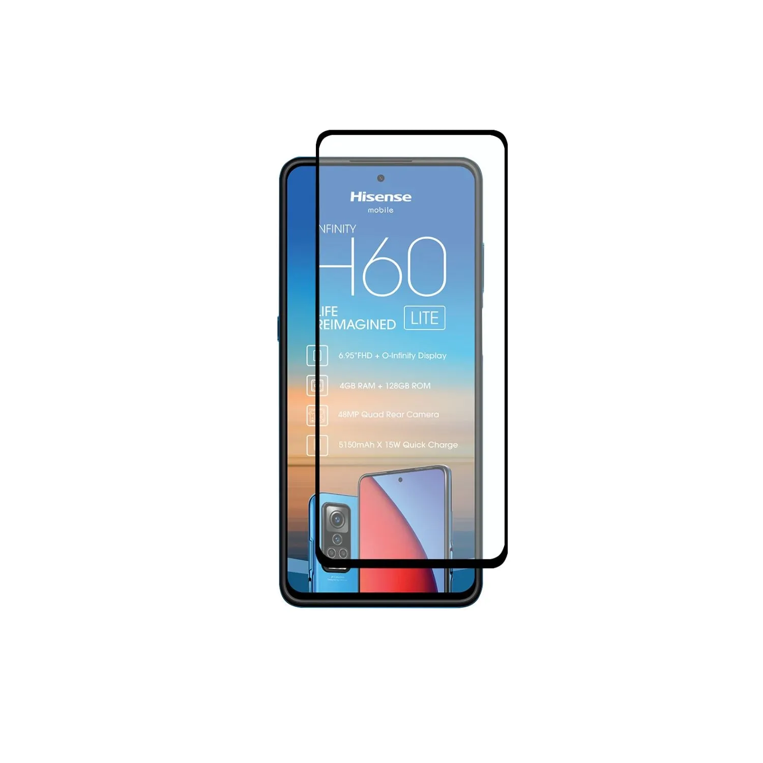 Body Glove Tempered Glass Screen Protector - Hisense H60 Lite