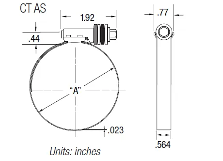 Breeze Constant-Torque CT 9416 13/16 - 1 1/2 Inch Range, 9/16" 304 SS Band | 5 PACK