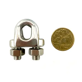 Cable Clamp - Stainless Steel - 8mm