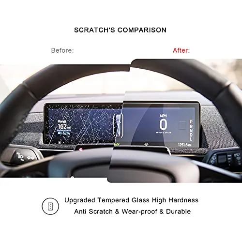 Car Dashboard Nano Screen Protector for 2021 Mustang Mach-E 10.2 Inch Sync 4 Infotainment System Navigation Touchscreen Center Display High Clarity Clear HD Protective Film